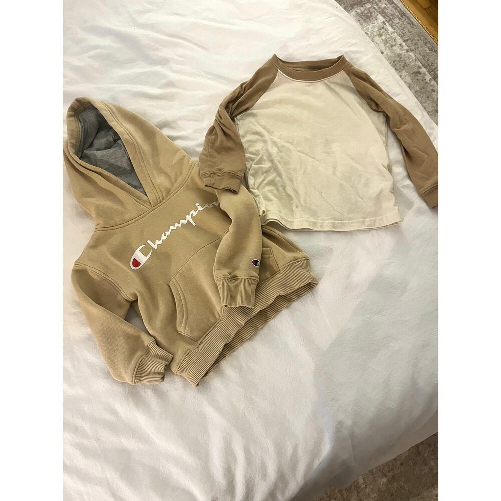 CHAMPION Hoodie Sweatshirt & Long Sleeve Shirt, 2T